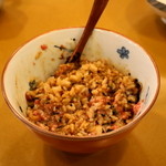 馬刺・馬焼肉 らむ - 2012.11 とろ馬さしフレークご飯を混ぜてみました