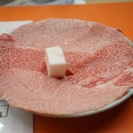 米久本店 - 上の牛鍋用の牛肉