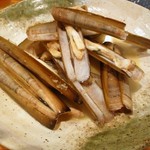 麺哲支店 麺野郎 - 馬刀貝（マテガイ）のワイン蒸(2012/8)