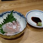 小料理 椛 - コースの真鯛刺し