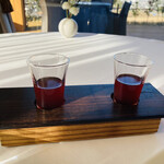 オーベルジュ ド ぷれざんす 桜井 - ラフランスを煮込んだワインは甘〜いサングリアのよう…