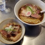 新春醤油らーめん＋ニクメシ