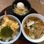 Korushika Udon - ミニ天丼セット