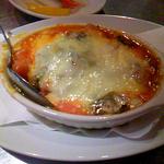 CONA - 野菜とチーズのラタトゥイユ。普通は野菜だけのところにチーズでおつまみ感アップ。