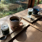 ヒルトコ カフェ - 食後のコーヒーとよもぎゼリー