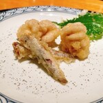 日本料理　呉濤 - 雲子と小いわし　大葉　藻塩