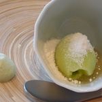 MAISON LAFITE - 青リンゴのシャーベットとクッキー・・爽やかな風味でした。 