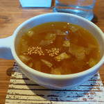 アオイクカフェ - ランチのスープです。