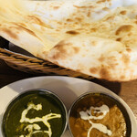 カレー2種で食べ比べできます