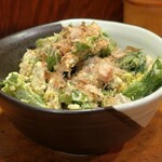 やきとり 正や - 鶏と菜の花の辛しマヨ和え