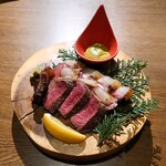 北海道鮮魚と炭火炉端焼 ふれあ - エゾ肉 上ロース