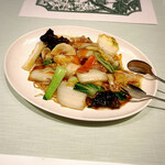 北京料理桂蘭 - 別注文したホイ麺は餡掛け焼きそばになります。