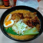 Menya Kaikou - 十勝ホエー豚麺（白味噌）＋味玉（リロ特典）@1100円