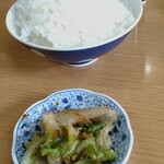 江ちゃんラーメン - ご飯＆漬物