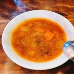 ディアボロ バンビーナ - 日替わりスープ。手が混んでて美味い。