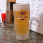 串カツ居酒屋 たっちゃん - 一番搾り生ビール