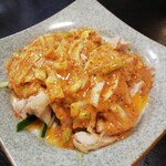 福満源 新石下店 - マーラー蒸し鶏。
