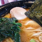 家系ラーメン たつ家 - 12/26　味付玉子アップ