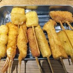 串揚げ処 串カラ - お得な串おまかせ 10本セット！うずらとエリンギは判り易い！