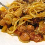 カフェレストラン ホット・ベリー - いろいろ野菜とチキンのスパゲッティ　トマト味