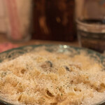 ナナイロパスタ - 【参考】前回限定「3種のチーズクリームパスタ 1,280円＋大盛り 250円」。