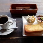 makapu-kafe - ホットコーヒー（モーニングAセット付き）450円
