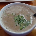 俺のラーメン あっぱれ屋 - 『スーパーつけ麺』のダシ～♪(^o^)丿