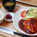 エンジョイ・カフェ - 洋風チーズハンバーグ定食