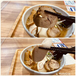 カミナリ食堂 - 上 鶏チャーシュー
下 鶏ハム