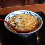 丸亀製麺 - 牡蠣たまあんかけ