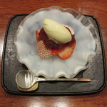 草庵 鍋島 - 出来たての自家製ミルクアイス