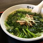 麺ロード花畑 - 青菜麺（ほうれん草たっぷり）
