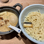 麺や高倉二条 - つけ麺並、柚子麺、もつ、＋味玉