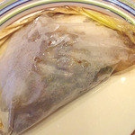 祇園おくむら - カマスとと茸の紙包み焼