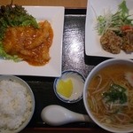 中華食房 チャングイ - 海老チリ定食\９８０