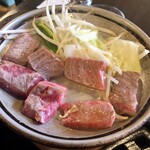 Minshuku Kappou Shouen - 1日5食限定「飛騨牛鉄板焼き」(2600円)