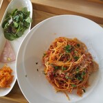 Ru Jo Ri Sha Po - ◆「パスタランチ」◇タマネギとパンチェッタのトマトソーススパゲッティ