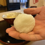 山玄茶 - 〆はチビ塩おにぎり。