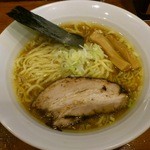七麺鳥 - 鶏醤油ラーメン（太麺）\700