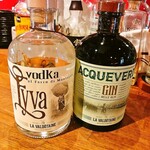 Italian gin and vodka