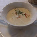 レストラン・バスク - 厚沢部木村さんのメークインのスープ