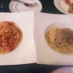 Sotto L'albero  - ランチパスタ20121120トマトベーコンとツナキャベツ