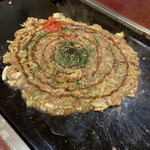 つきぢッ子 - 焼きそばもんじゃ完成