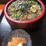 Daiwa - アジ
                        なめろう丼と小鉢