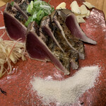 茨城地のもの わらやき料理 たたきの一九 - 鰹のたたき