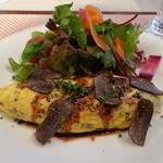 ビストロ ダイア - ブルーチーズとトリュフたっぷり入りのオムレツ（最高！）