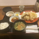 海鮮問屋仲見世 - タコ天定食　800円