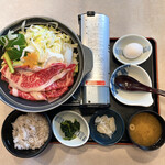 夢庵 - 料理写真:国産牛ロースすき焼き御膳