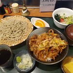 Nasuya Souan - ミニミニセット 小かき揚げ丼(小せいろ→せいろに変更) 1610円