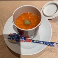 鮨 銀座 おのでら - いくらの茶碗蒸し